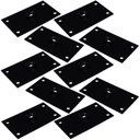 Ver imagem 6 de Kit 10 Chapinhas Reta Fixação Pés Palito Rosca 5/16 Preto