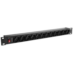 Protetor Eletrônico com 12 Tomadas para Rack Intelbras - 1 Protetor Eletrônico com 12 Tomadas para Rack Intelbras - 1