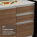 Ver imagem 6 de Armário de Cozinha Completa 100% Mdf 310 Cm Smart 02 Xa Branco/rustic/crema