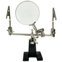 Ver imagem 2 de Lupa de Bancada Mesa com Suporte Pinça Articulados