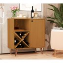 Ver imagem 1 de Aparador com Adega 4117 Pés Palito Nature - Comprar Moveis em Casa