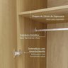 Guarda-roupa Modulado 4 Peças 8 Portas Jade CabeCasa MadeiraOriginals - 7