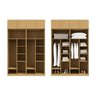 Guarda-roupa Modulado 4 Peças 8 Portas Jade CabeCasa MadeiraMadeira - 5