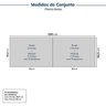 Guarda-roupa Modulado 4 Peças 8 Portas Jade CabeCasa MadeiraMadeira - 2
