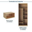 Ver imagem 4 de Guarda-Roupa Planejado 8 Portas Jade CabeCasa MadeiraOriginals Avelã