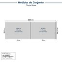 Ver imagem 2 de Guarda Roupa Planejado Casal 2 Peças 4 Portas Jade CabeCasa MadeiraOriginals Marrom/Avelã