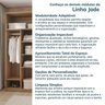 Guarda-roupa Modulado 2 Peças 4 Portas Jade CabeCasa MadeiraOriginals - 11