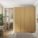 Ver imagem 1 de Guarda-Roupa Casal Planejado 4 Portas de Correr Avelã Jade CabeCasa MadeiraOriginals Jade