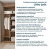 Guarda-roupa Modulado 4 Peças 4 Portas Jade CabeCasa MadeiraOriginals - 14