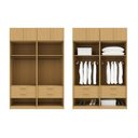 Ver imagem 5 de Guarda-Roupa Planejado 4 Peças 4 Portas Jade CabeCasa MadeiraOriginals Marrom/Avelã