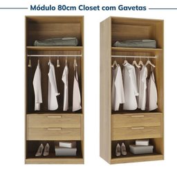 Guarda-roupa Modulado 4 Peças 4 Portas Jade CabeCasa MadeiraMadeira - 9