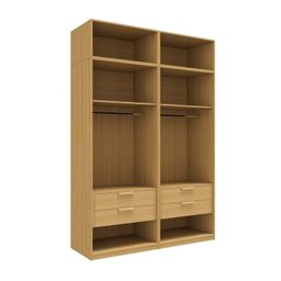 Guarda-roupa Modulado 4 Peças 4 Portas Jade CabeCasa MadeiraMadeira - 16