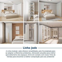 Guarda-roupa Modulado 4 Peças 4 Portas Jade CabeCasa MadeiraMadeira - 14