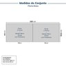 Guarda-roupa Modulado 4 Peças 4 Portas Jade Cabecasa Madeiramadeira - 2