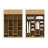 Guarda-roupa Modulado 4 Peças 4 Portas Jade Cabecasa Madeiramadeira - 5