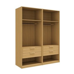 Guarda-roupa Modulado 2 Peças sem Portas Jade CabeCasa MadeiraMadeira - 13