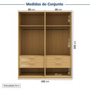 Ver imagem 3 de Guarda-roupa Modulado 2 Peças sem Portas Jade CabeCasa MadeiraOriginals