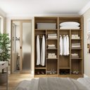 Ver imagem 1 de Guarda-Roupa Planejado 2 Peças sem Portas Jade CabeCasa MadeiraOriginals Marrom/Avelã