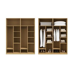 Guarda-roupa Modulado 2 Peças sem Portas Jade Cabecasa Madeiramadeira - 5
