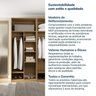 Guarda-roupa Modulado 2 Peças sem Portas Jade CabeCasa MadeiraOriginals - 9