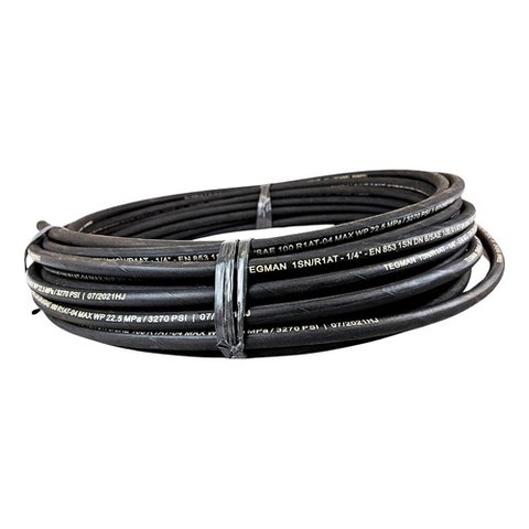 Mangueira Hidráulica 1/4 6,35mm Trama de Aço R1 20 Metros