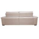 Ver imagem 6 de Sofá Retrátil e Reclinável 2,15m Molas Ensacadas Cama inBox Big Home Bordado 3D Linho Bege Claro