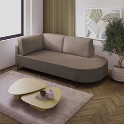 Sofá Living Orgânico 2 Lugares 165cm Norten - 1