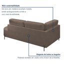 Ver mais imagens de Sofá Living Orgânico 2 Lugares Veludo Bege Escuro Norten 175cm