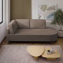 Ver imagem 4 de Sofá Living Orgânico 2 Lugares Veludo Bege Escuro Norten 175cm