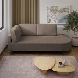 Sofá Living Orgânico 2 Lugares 165cm Norten - 2