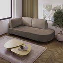 Ver imagem 1 de Sofá Living Orgânico 2 Lugares Veludo Bege Escuro Norten 175cm