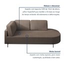 Ver imagem 7 de Sofá Living Orgânico 2 Lugares 165cm Base de Ferro Braço Esquerdo Norten