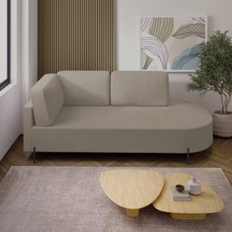 Sofá Living Orgânico 2 Lugares 165cm Norten - 2
