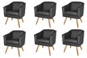 Ver imagem 1 de Kit 6 Poltronas Decorativa San Diego Sala Recepção Escritório Preto