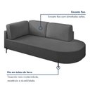 Ver imagem 5 de Sofá Living Orgânico 2 Lugares Veludo Cinza Escuro Norten 175cm