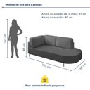 Ver mais imagens de Sofá Living Orgânico 2 Lugares 165cm Norten