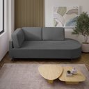 Ver imagem 4 de Sofá Living Orgânico 2 Lugares Veludo Cinza Escuro Norten 175cm