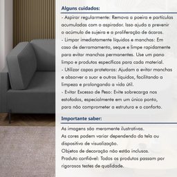 Sofá Living Orgânico 2 Lugares 165cm Norten - 11