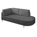 Ver imagem 2 de Sofá Living Orgânico 2 Lugares Veludo Cinza Escuro Norten 175cm