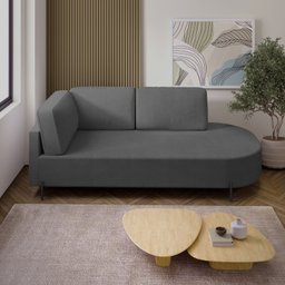 Sofá Living Orgânico 2 Lugares 165cm Norten - 2