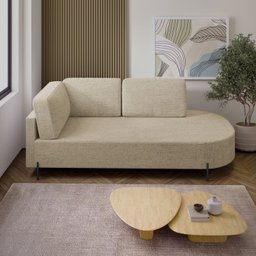 Sofá Living Orgânico 2 Lugares 165cm Norten - 2
