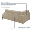 Ver mais imagens de Sofá Living Orgânico 2 Lugares 165cm Base de Ferro Braço Esquerdo Norten