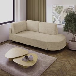 Sofá Living Orgânico 2 Lugares 165cm Norten - 1