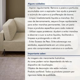 Sofá Living Orgânico 2 Lugares 165cm Norten - 11