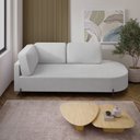 Ver imagem 4 de Sofá Living Orgânico 2 Lugares Bouclé Gelo Norten 175cm