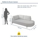 Ver mais imagens de Sofá Living Orgânico 2 Lugares 165cm Norten