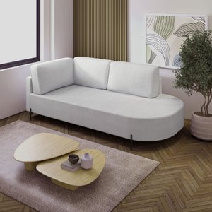 Sofá Living Orgânico 2 Lugares 165cm Norten