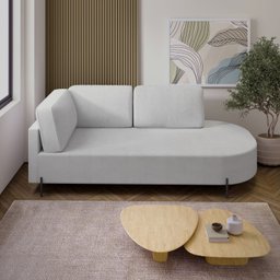 Sofá Living Orgânico 2 Lugares 165cm Norten - 2