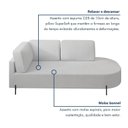 Ver imagem 7 de Sofá Living Orgânico 2 Lugares 165cm Base de Ferro Braço Esquerdo Norten