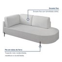 Ver imagem 5 de Sofá Living Orgânico 2 Lugares Bouclé Gelo Norten 175cm
